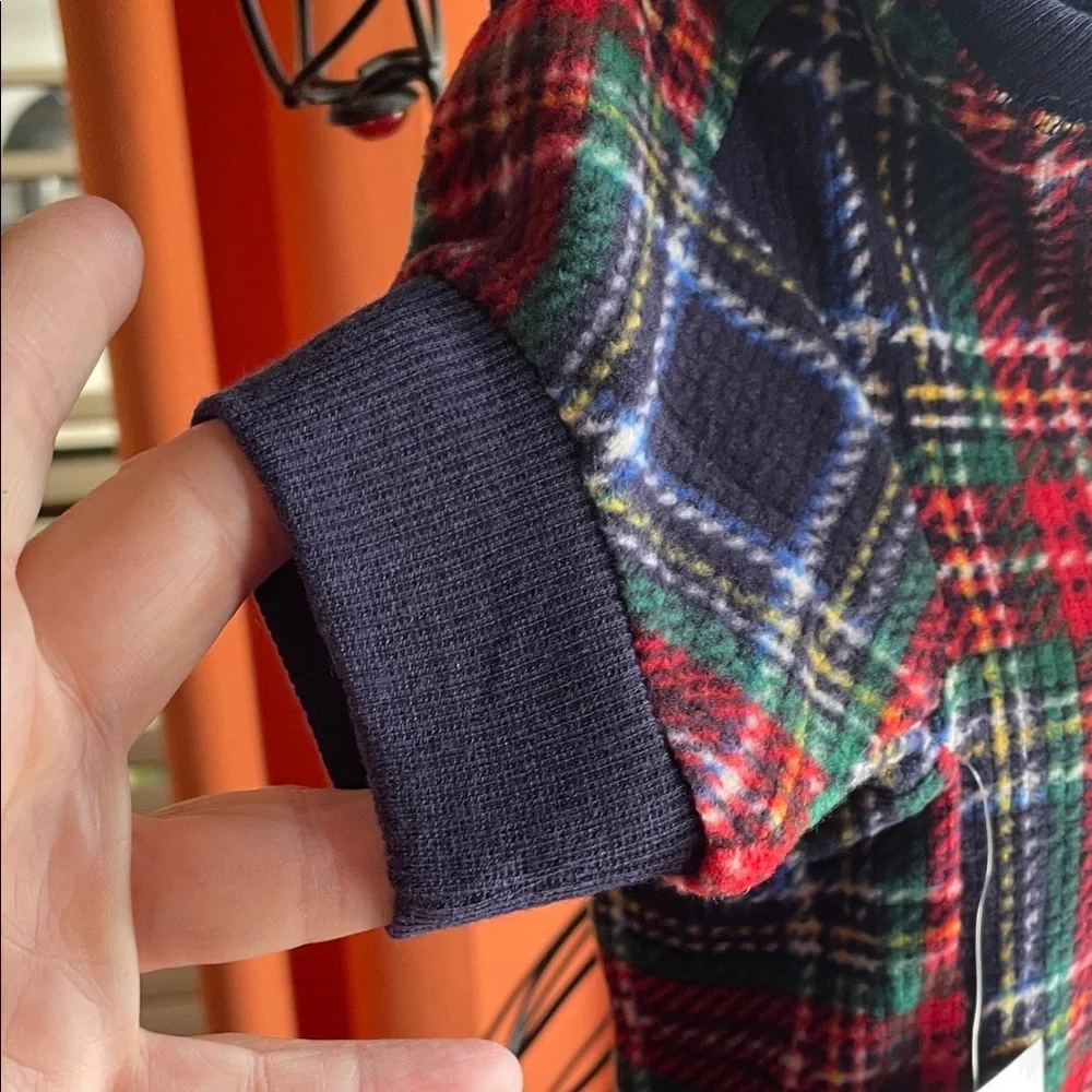 🐾🐾🐾3 for 12$🐾🐾🐾Eddie Bauer Tartan Dog Flannel Bodysuit - Red, Green, Navy